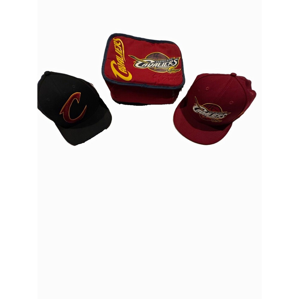 Mitchell & Ness Cleveland Cavaliers Basketball Hat Set Red/Black Medium-Large